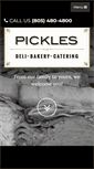 Mobile Screenshot of picklesdeli.com